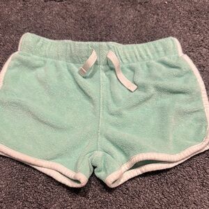 Carters Kids Terry Aqua Teal Classic Dolphin  Shorts 3T